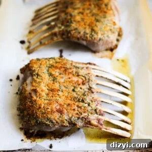 easy herb-crusted rack of lamb