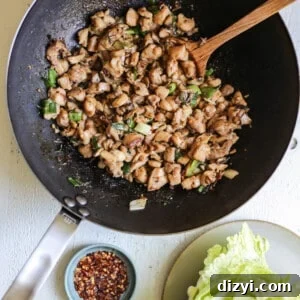 Chopped Chicken Cabbage Cups