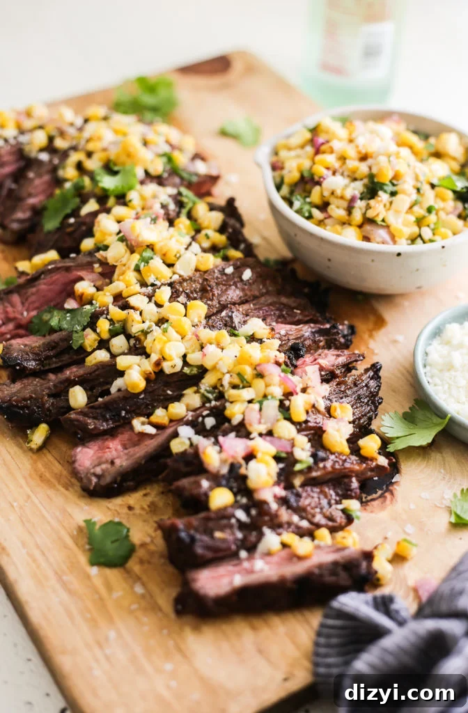 Grilled Steak with Corn Salsa