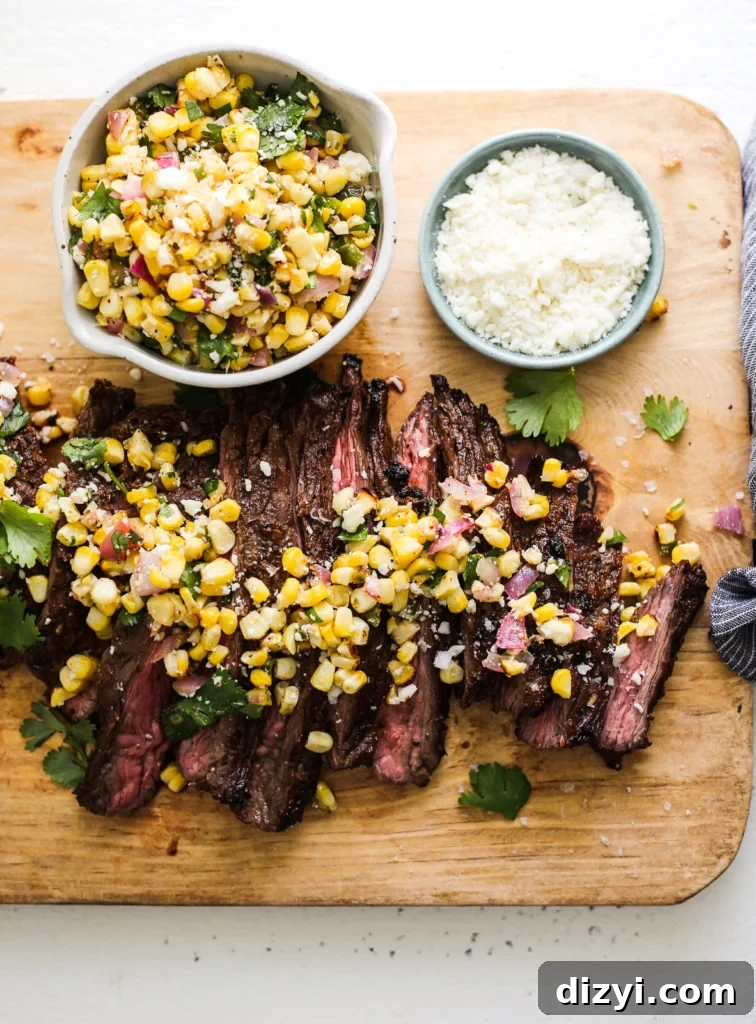 Grilled Steak with Corn Salsa