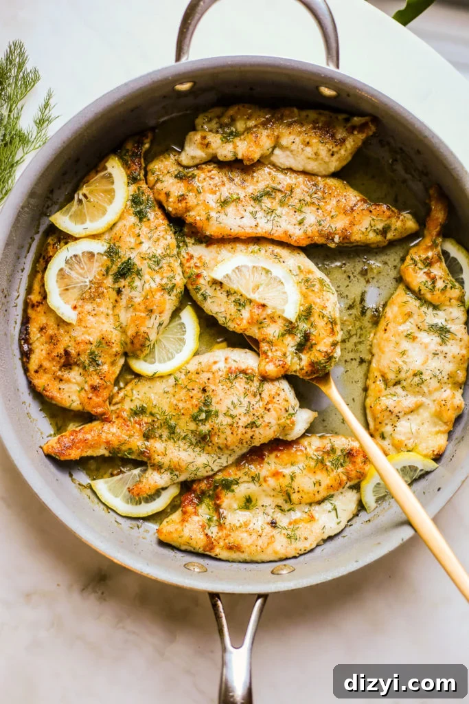 Skillet Lemon and Dill Chicken
