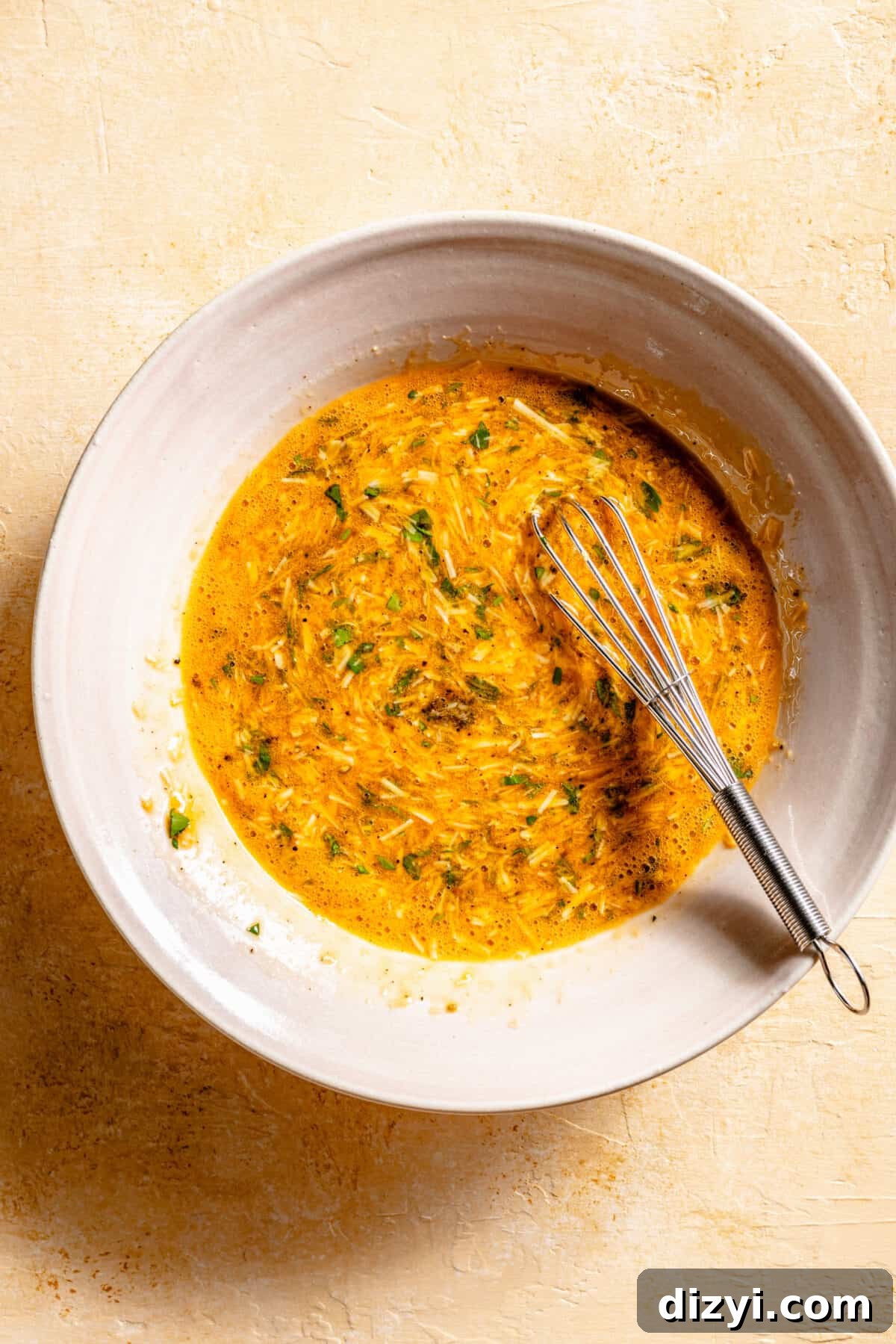 Egg sauce for Spring Spaghetti Carbonara.