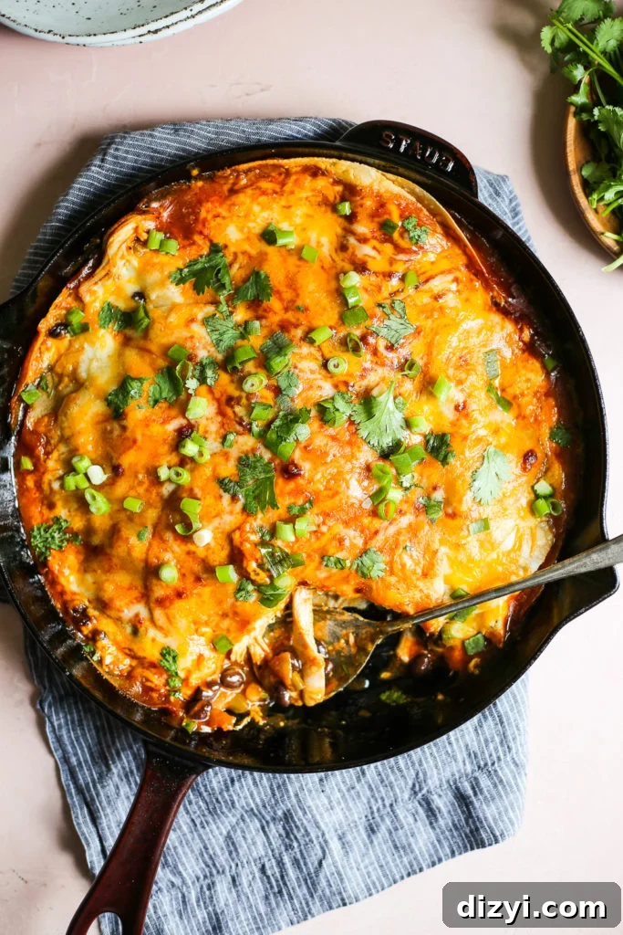Chipotle Chicken Enchilada Skillet