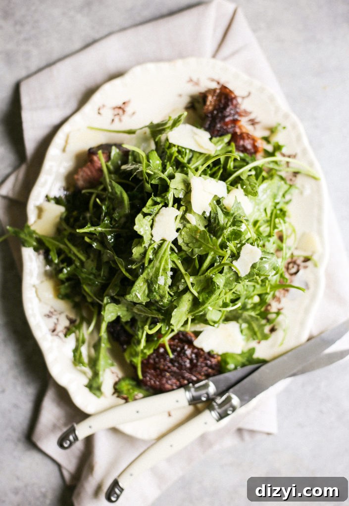 Porcini-Rubbed Ribeye with Arugula Salad Recipe 2 Porcini Rubbed Ribeye with Arugula Salad
