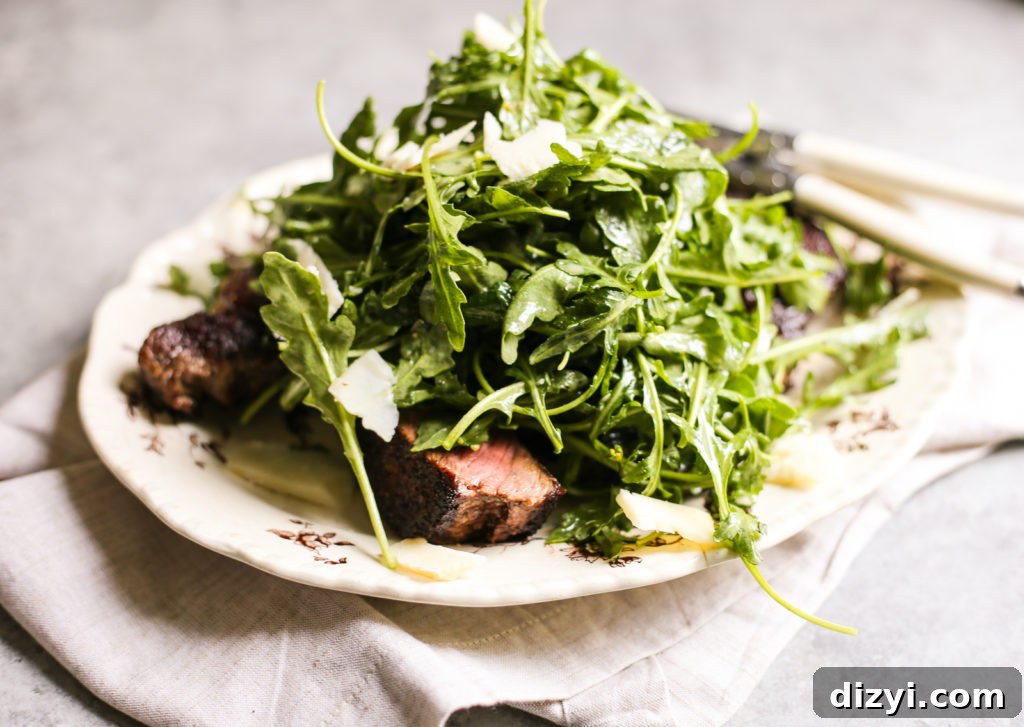 Porcini-Rubbed Ribeye with Arugula Salad Recipe 3 Porcini Rubbed Ribeye with Arugula Salad