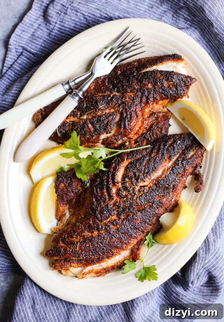 Cajun-Inspired Blackened Red Snapper