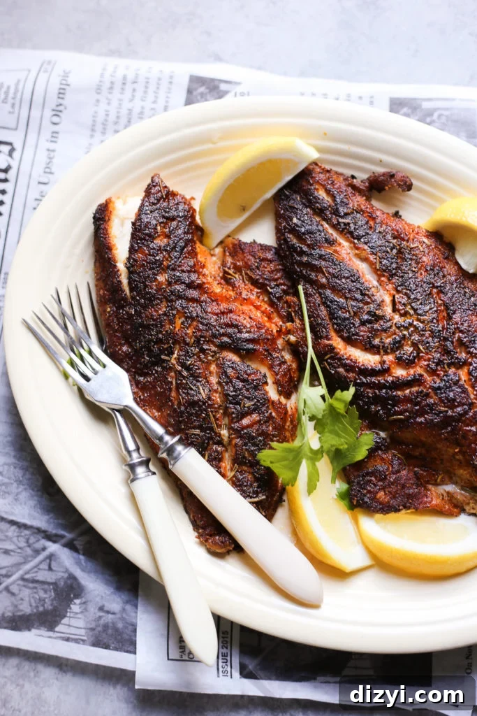 Cajun-Inspired Blackened Red Snapper