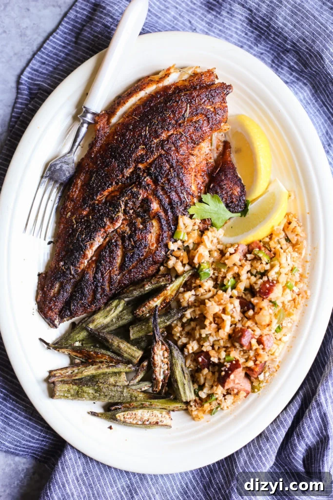 Cajun-Inspired Blackened Red Snapper