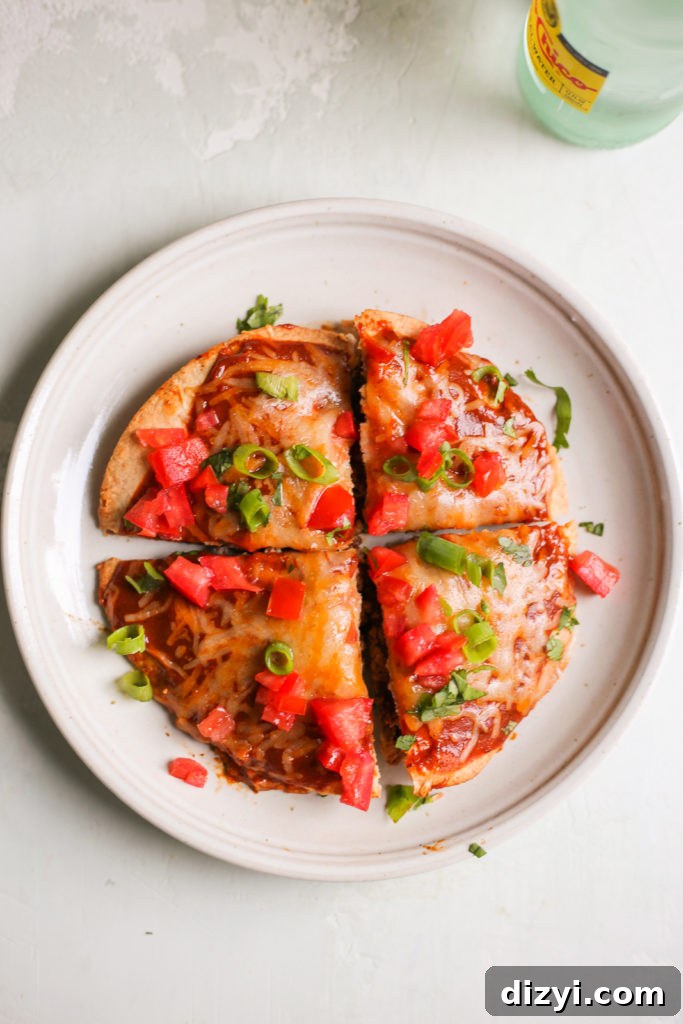 Copycat Mexican Pizza Recipe in Taco Bell Style 4 Mexican Pizza served