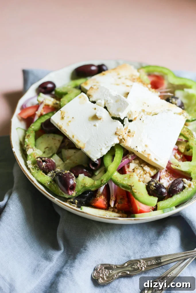 Horiatiki Greek Village Salad Recipe 2 Horiatiki Salad