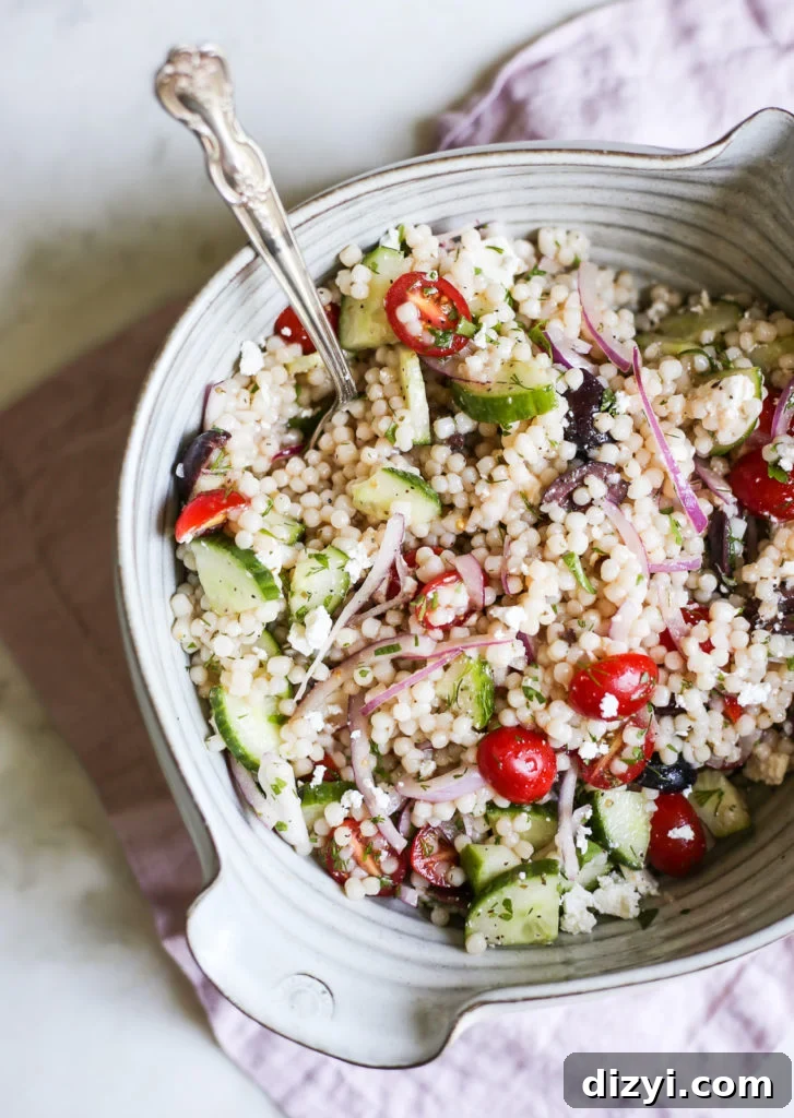 Mediterranean Israeli Couscous Salad