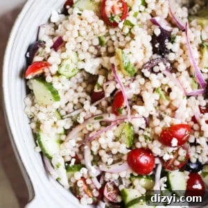 Mediterranean Israeli Couscous Salad