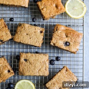 paleo blueberry lemon breakfast bars