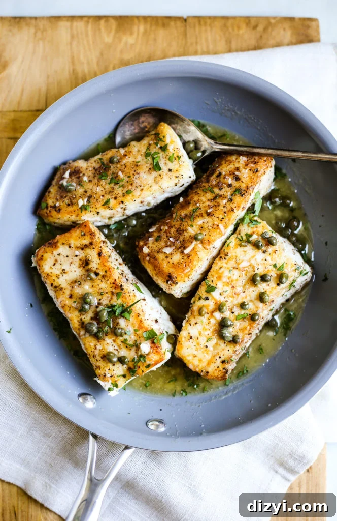 Halibut Piccata