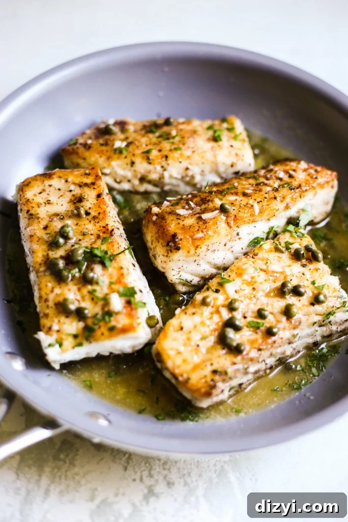 Halibut Piccata