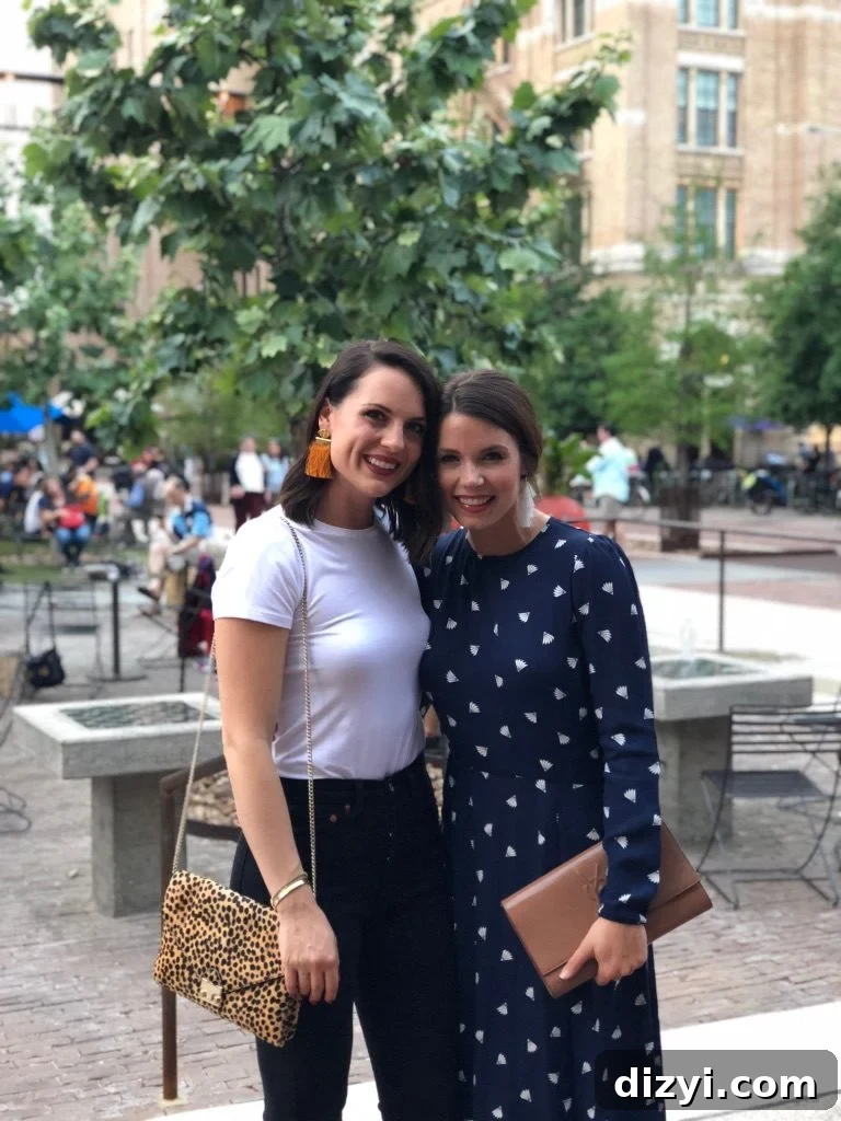 Kourtney and friend in The Pearl District