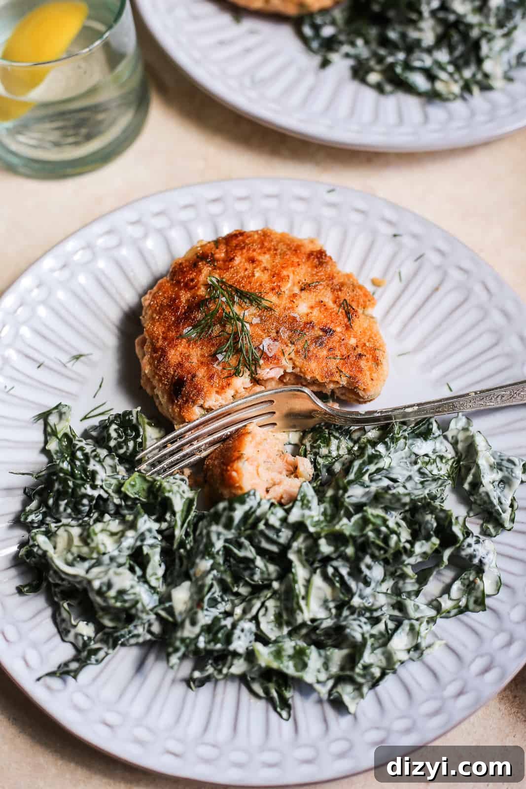 Grilled Salmon Burger with Kale Caesar Salad 4 Salmon Burger Kale Caesar Salad