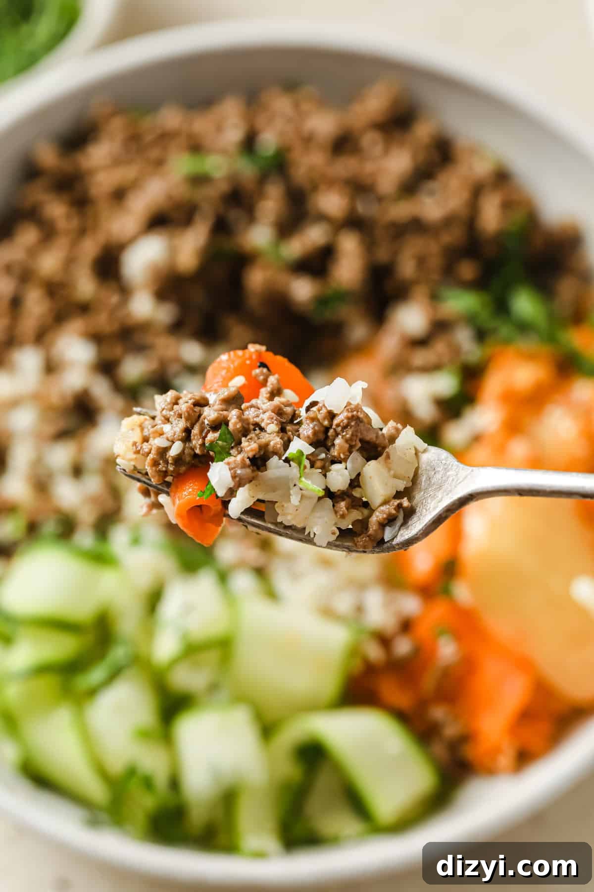 Korean-inspired Ground Beef and Kimchi Bowls