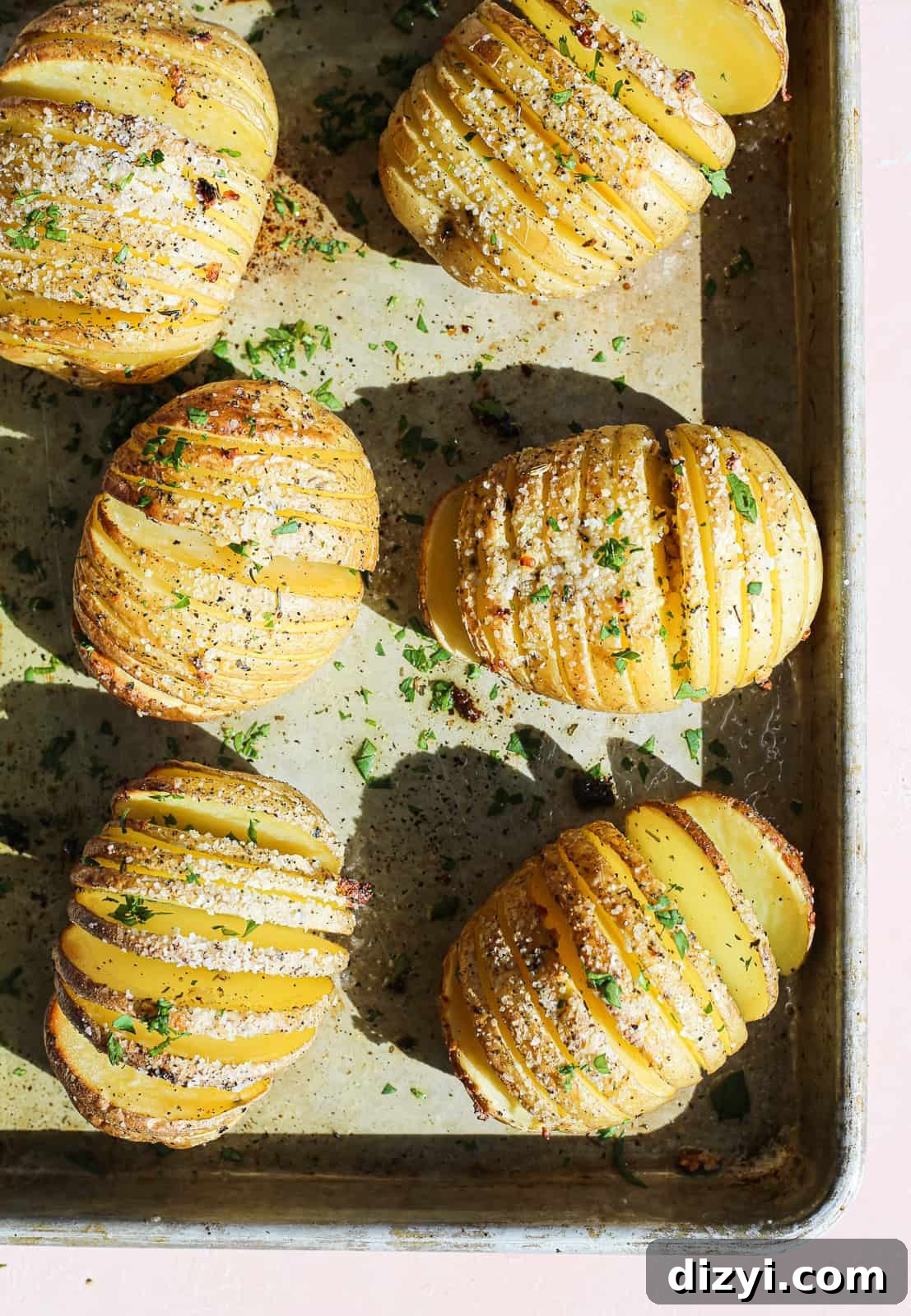 Herbed Hasselback Potatoes