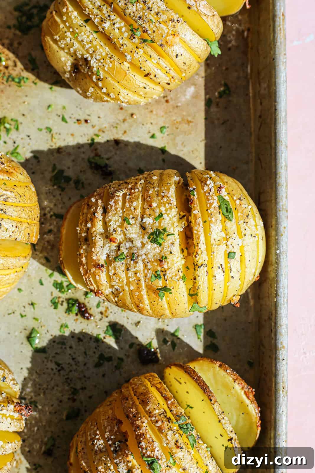 Herbed Hasselback Potatoes