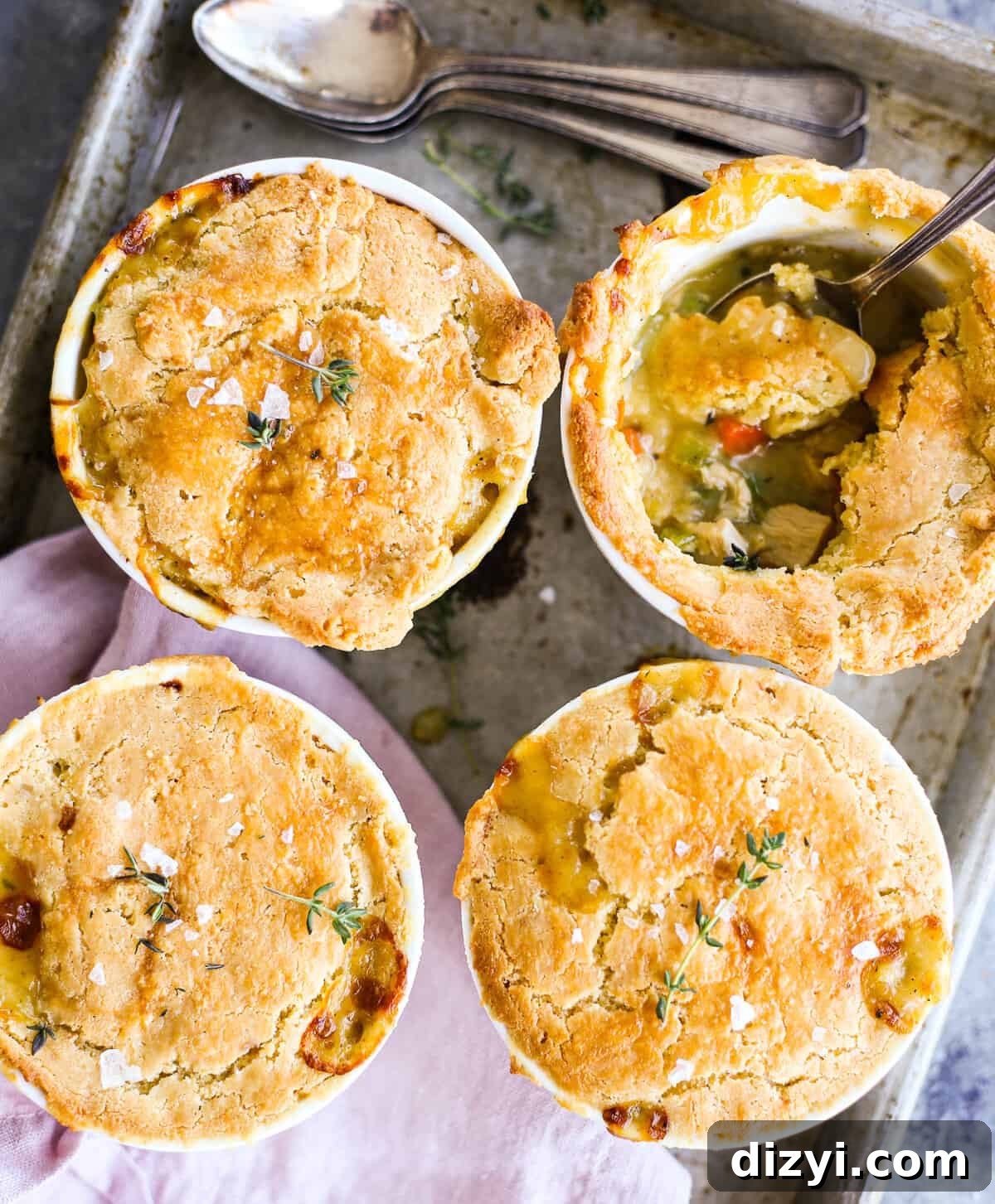 Paleo Pot Pies with Flaky Grain Free Crust 4 Paleo Pot Pies