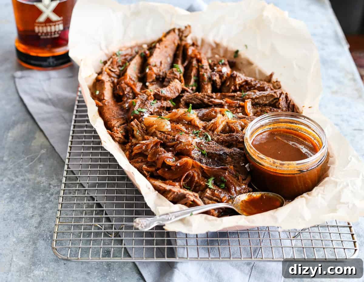 Fall-Apart Bourbon Braised Brisket Recipe 4 Bourbon Braised Brisket
