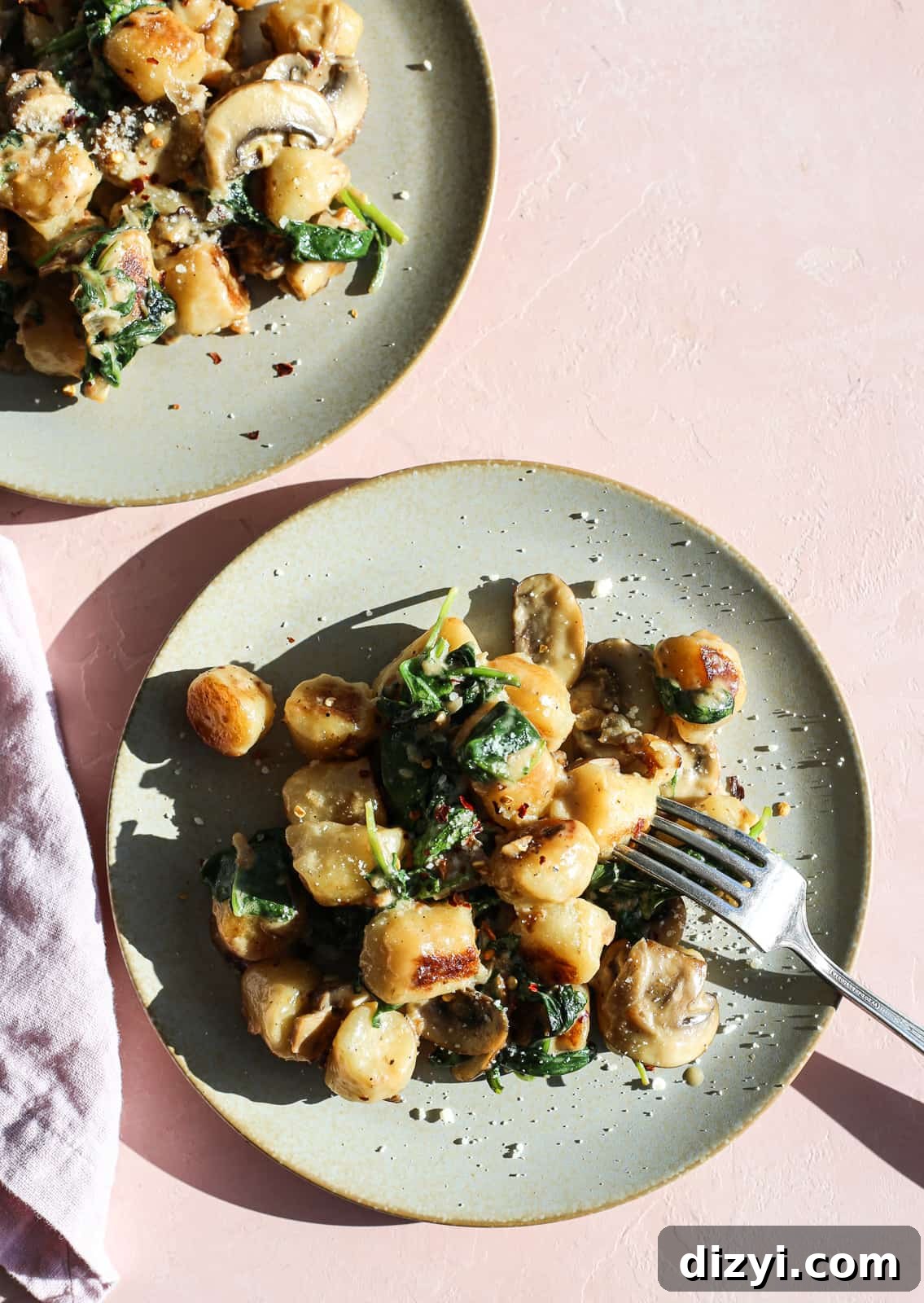 Creamy Mushroom Cauliflower Gnocchi