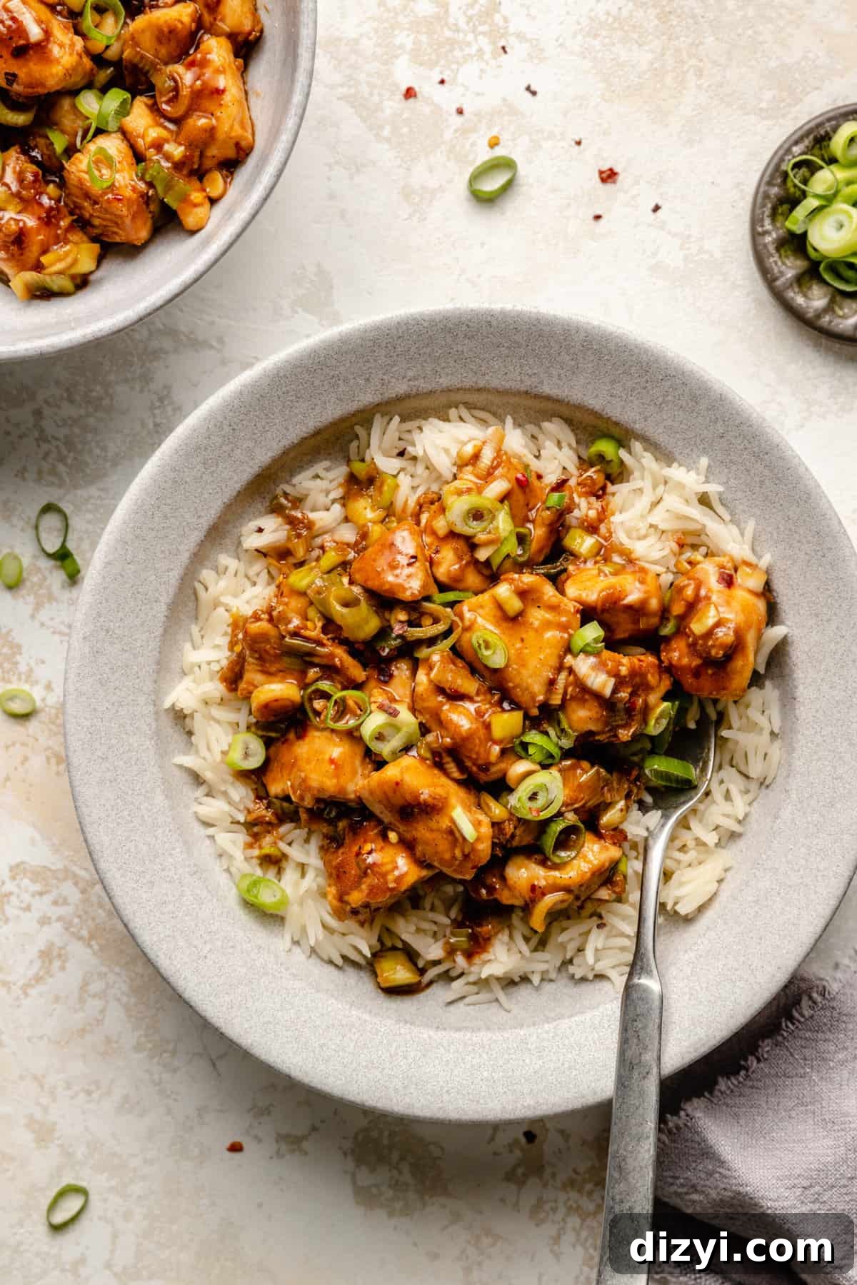whole30 chang’s spicy chicken close up