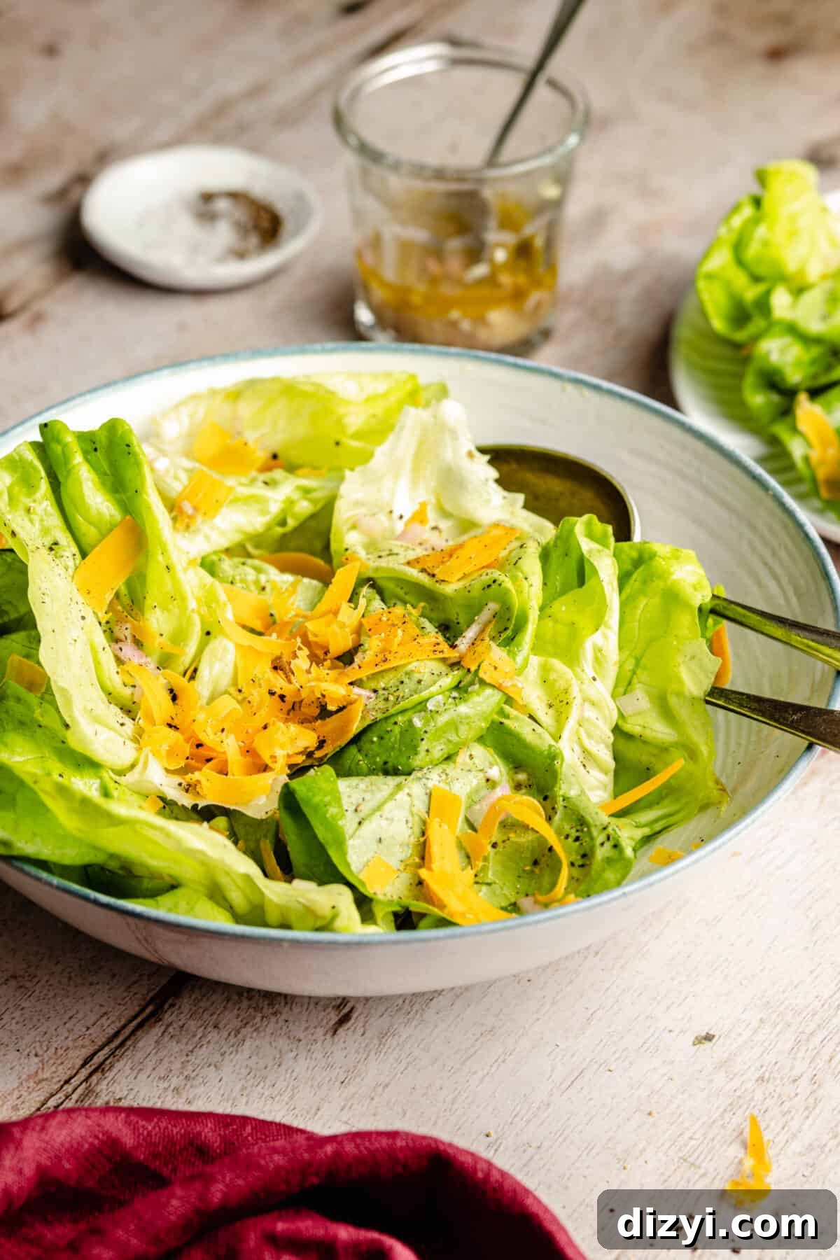 Bibb Lettuce Salad with Black Truffle Vinaigrette and Mimolette Recipe 4 Bibb Salad with Black Truffle Vinaigrette + Mimolette