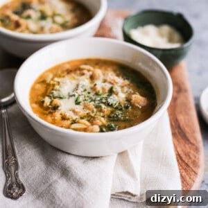 Easy Italian White Bean Stew closeup