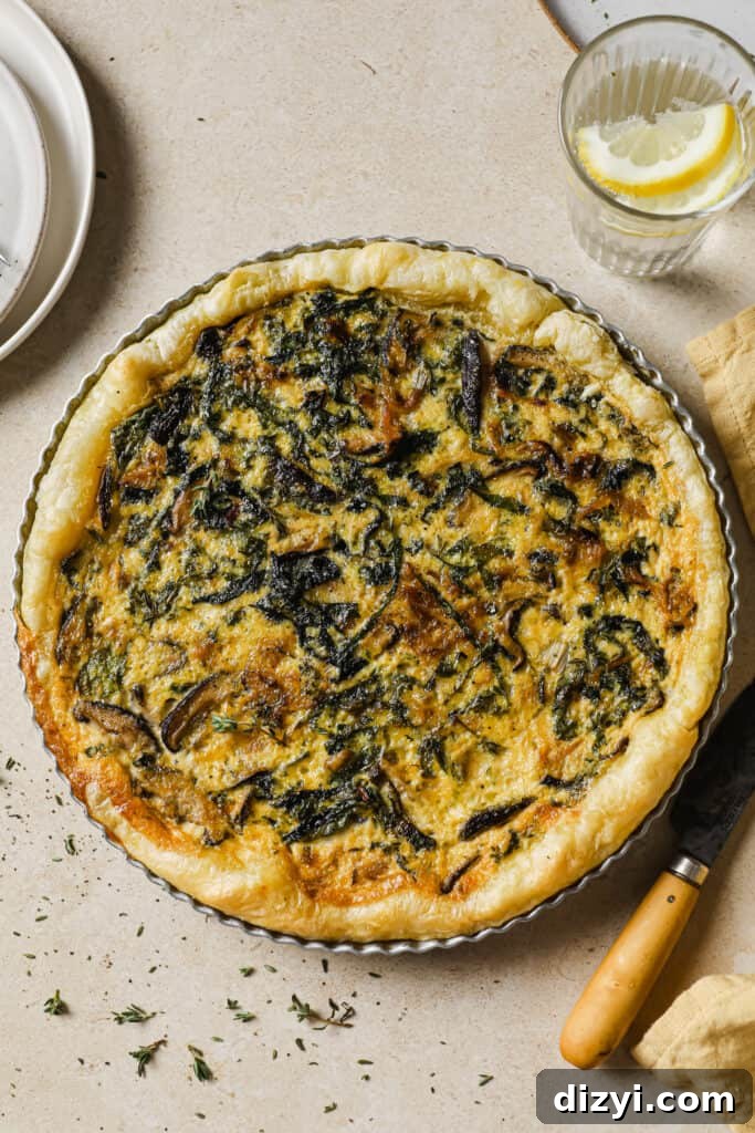 Caramelized Onion Puff Pastry Quiche