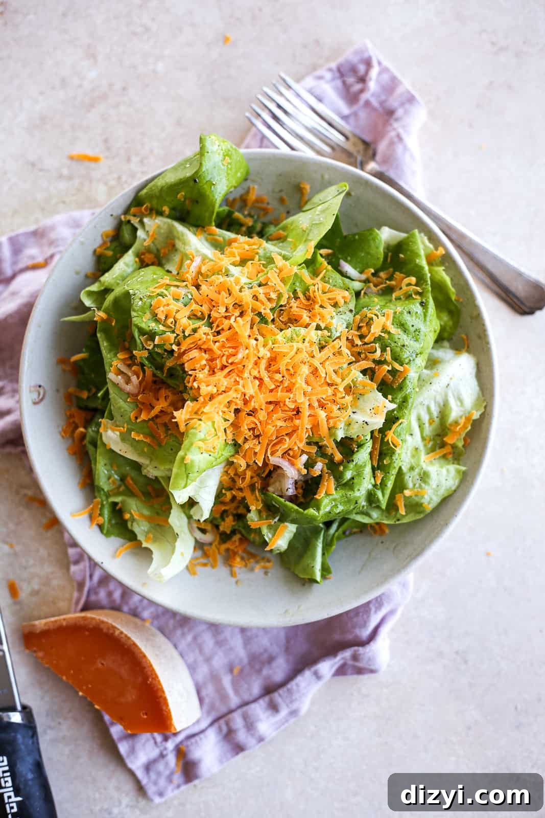 Bibb Lettuce Salad with Mimolette