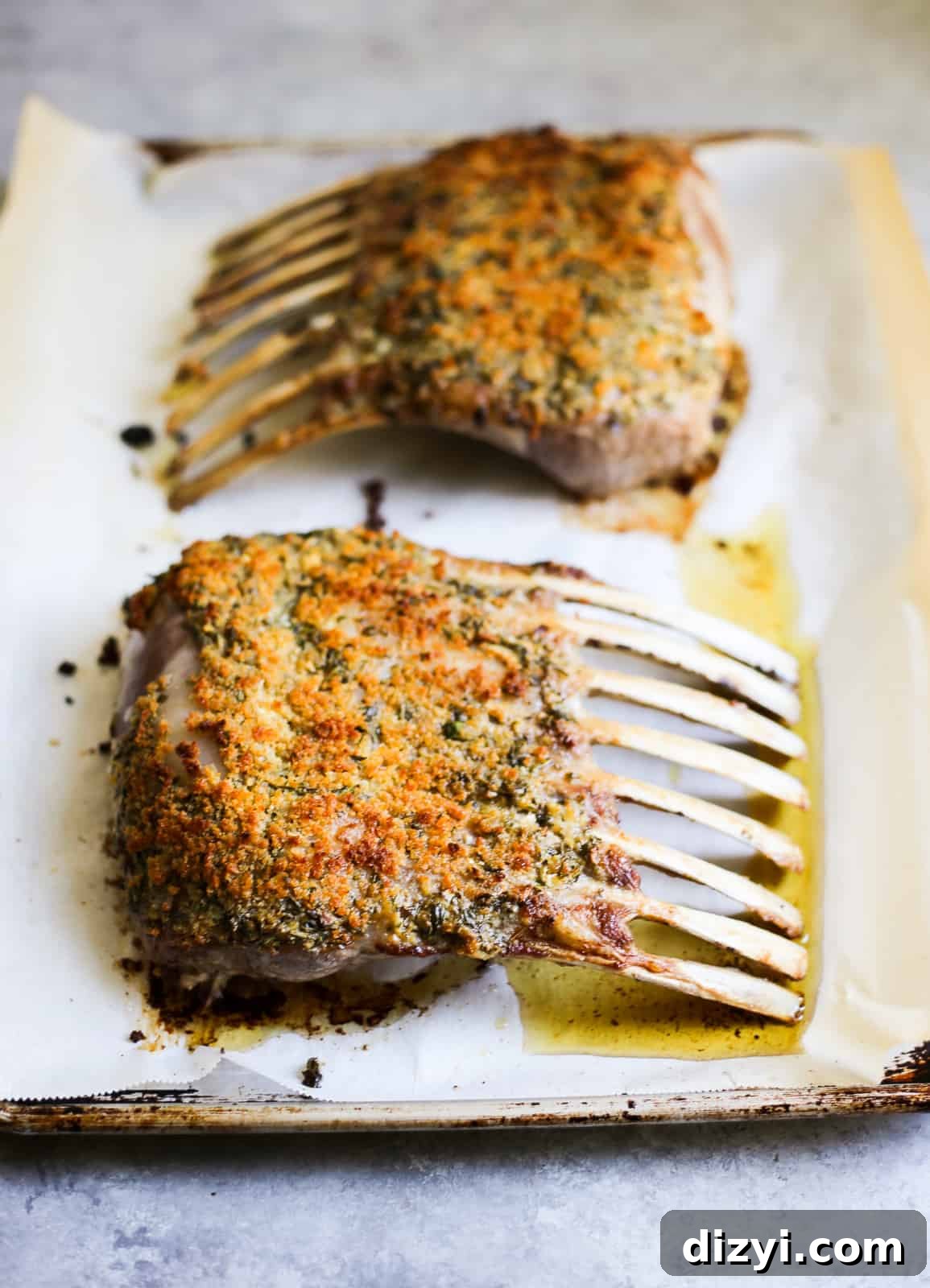 easy herb-crusted rack of lamb