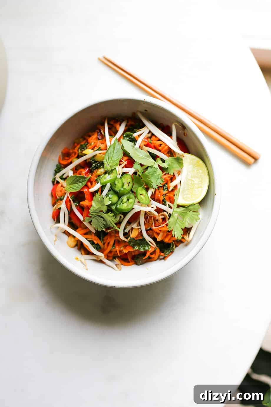 Sweet Potato Noodle Stir Fry