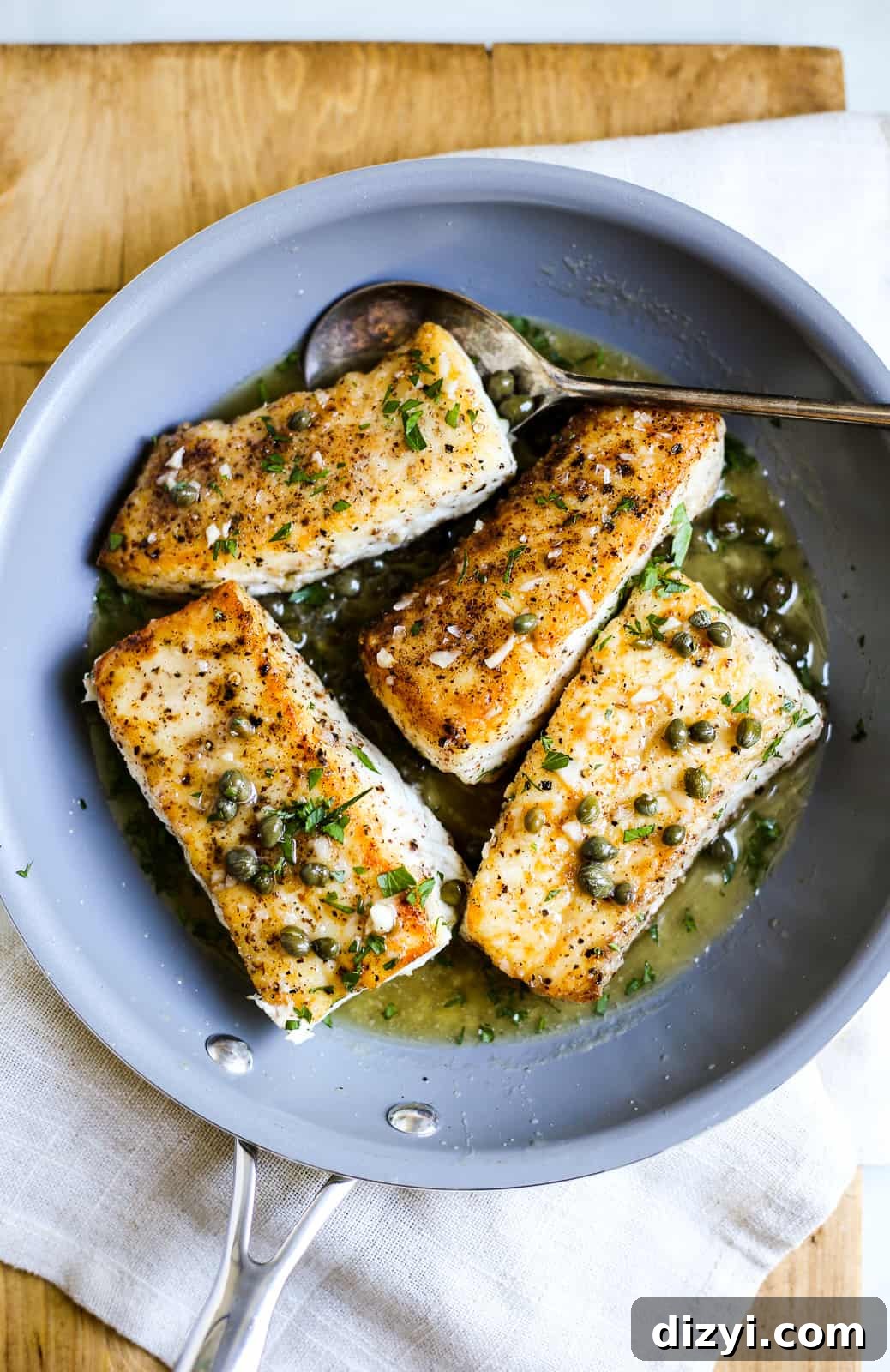 halibut piccata