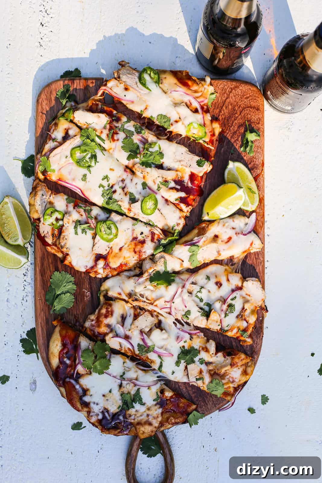 Grilled BBQ Chicken Flatbread Pizza Recipe 2 Grilled BBQ Chicken Pizza
