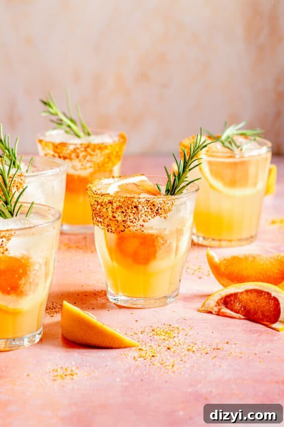 Memorial Day Weekend Near You: Events, Sales, Getaways 18 Skinny Rosemary Paloma in glasses with garnishes scattered.
