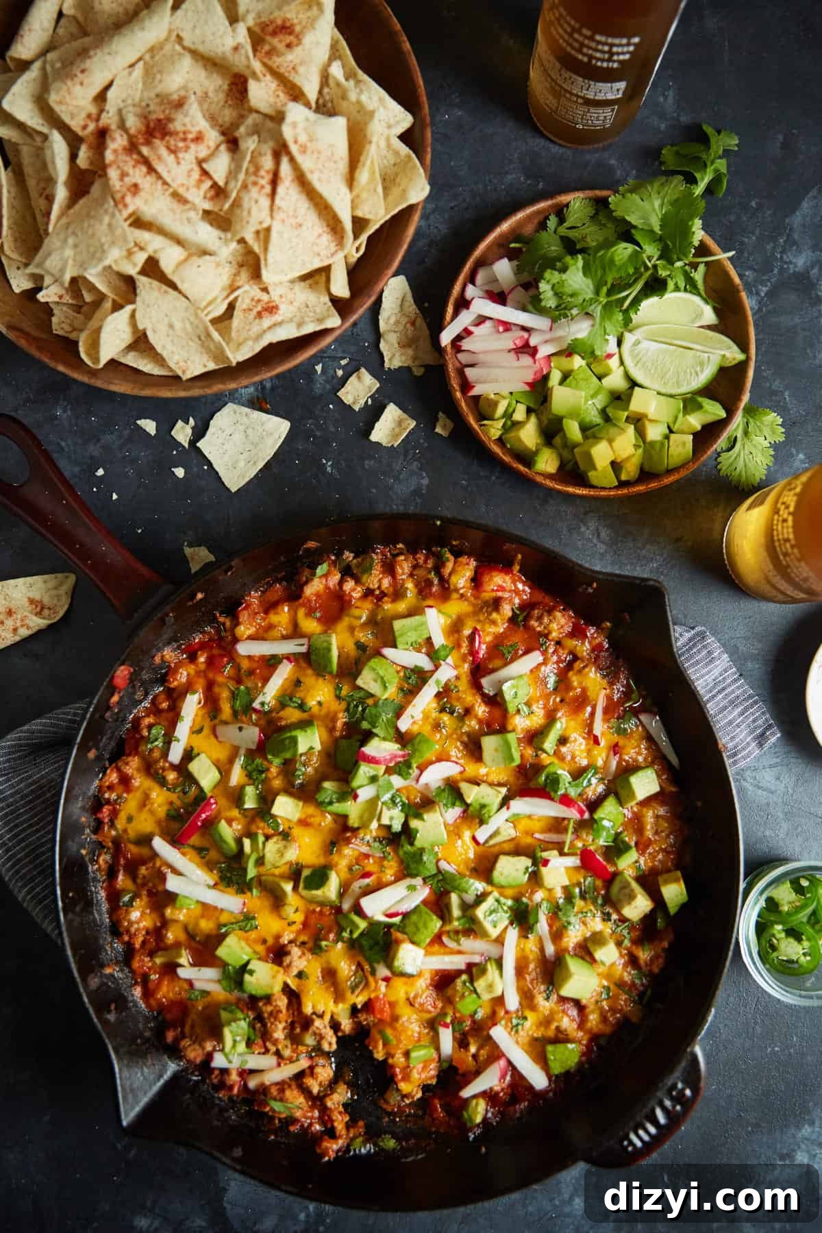 turkey taco skillet bake