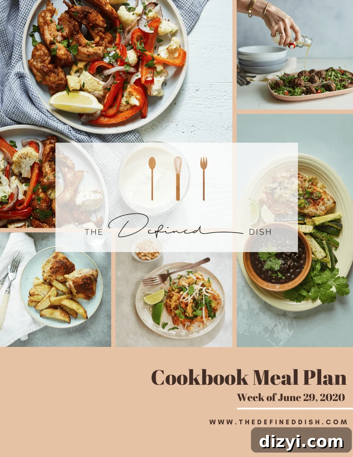 Cookbook meal plan for the week of June 29 — healthy meals and wholesome recipes