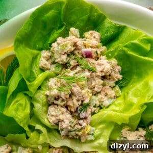 Classic Tuna Salad in lettuce cups small image