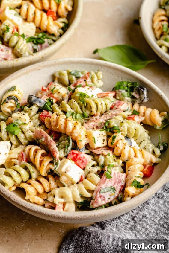 Creamy Italian Pasta Salad
