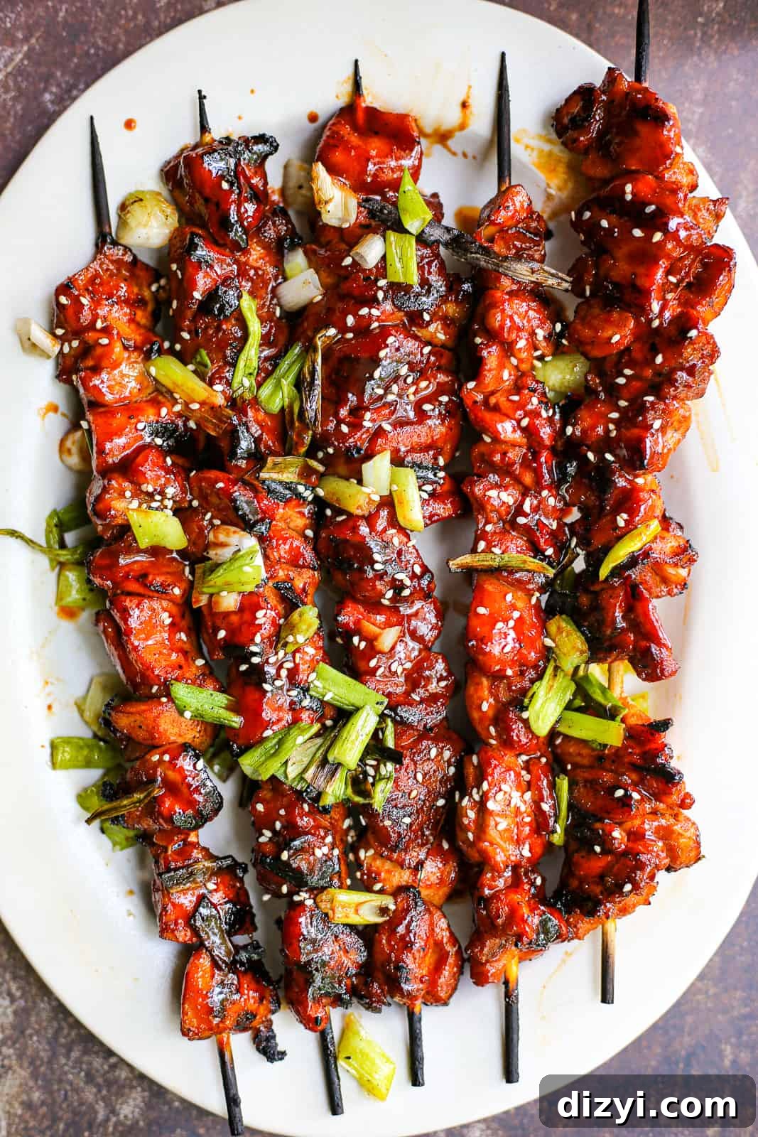 Korean-Inspired Chicken Skewers