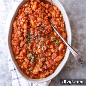 Bowl of Instant Pot Baked Beans