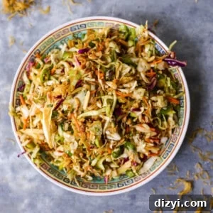 Bowl of Crunchy Ramen Noodle Salad