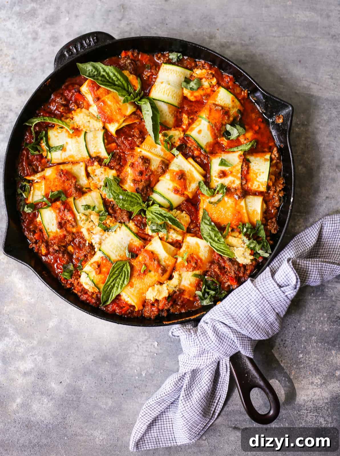Dairy-Free Zucchini Roll-Ups in Easy Bolognese Sauce