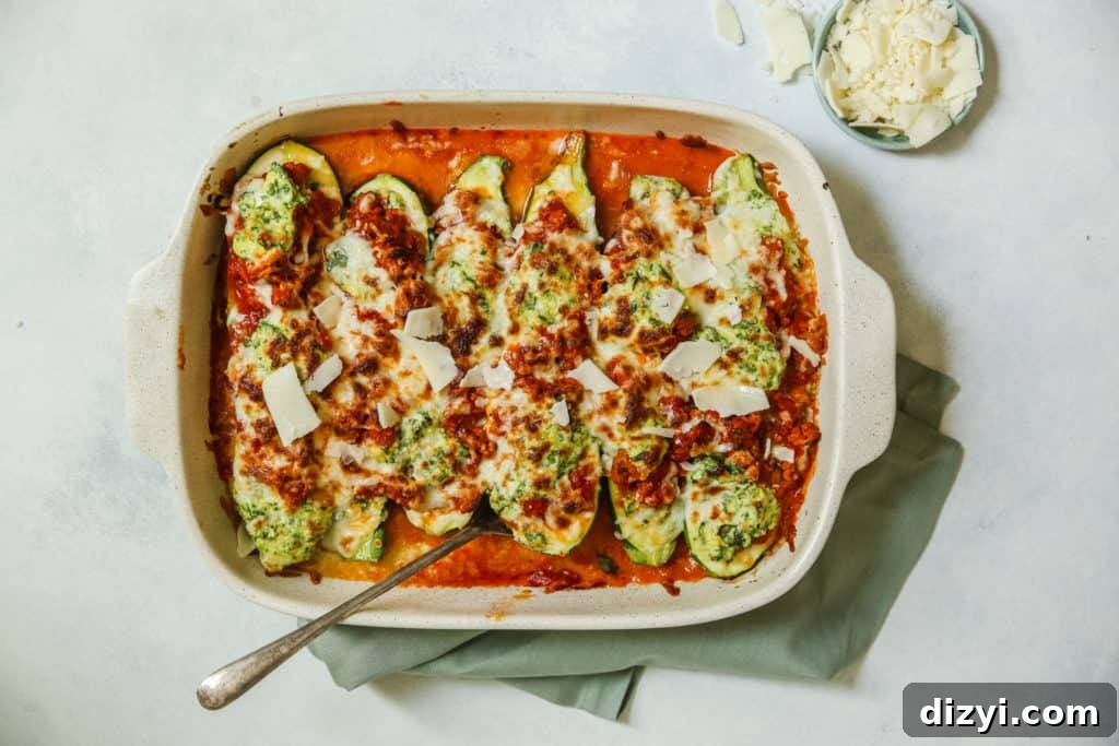 Dinner Drop-Off Service for Busy Families 12 Lasagna-Stuffed Zucchini Boats