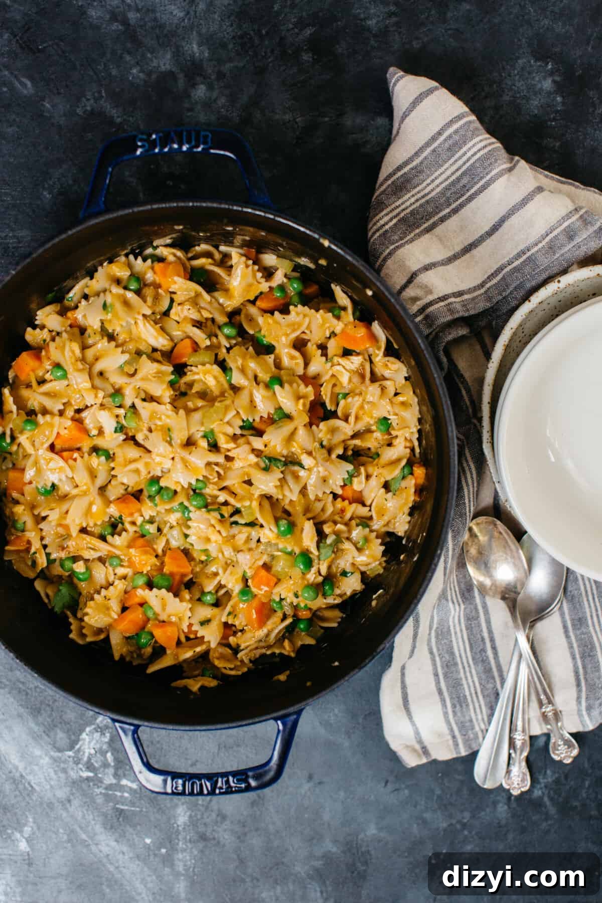 Dinner Drop-Off Service for Busy Families 10 One-Pot Chicken Pot Pie Pasta
