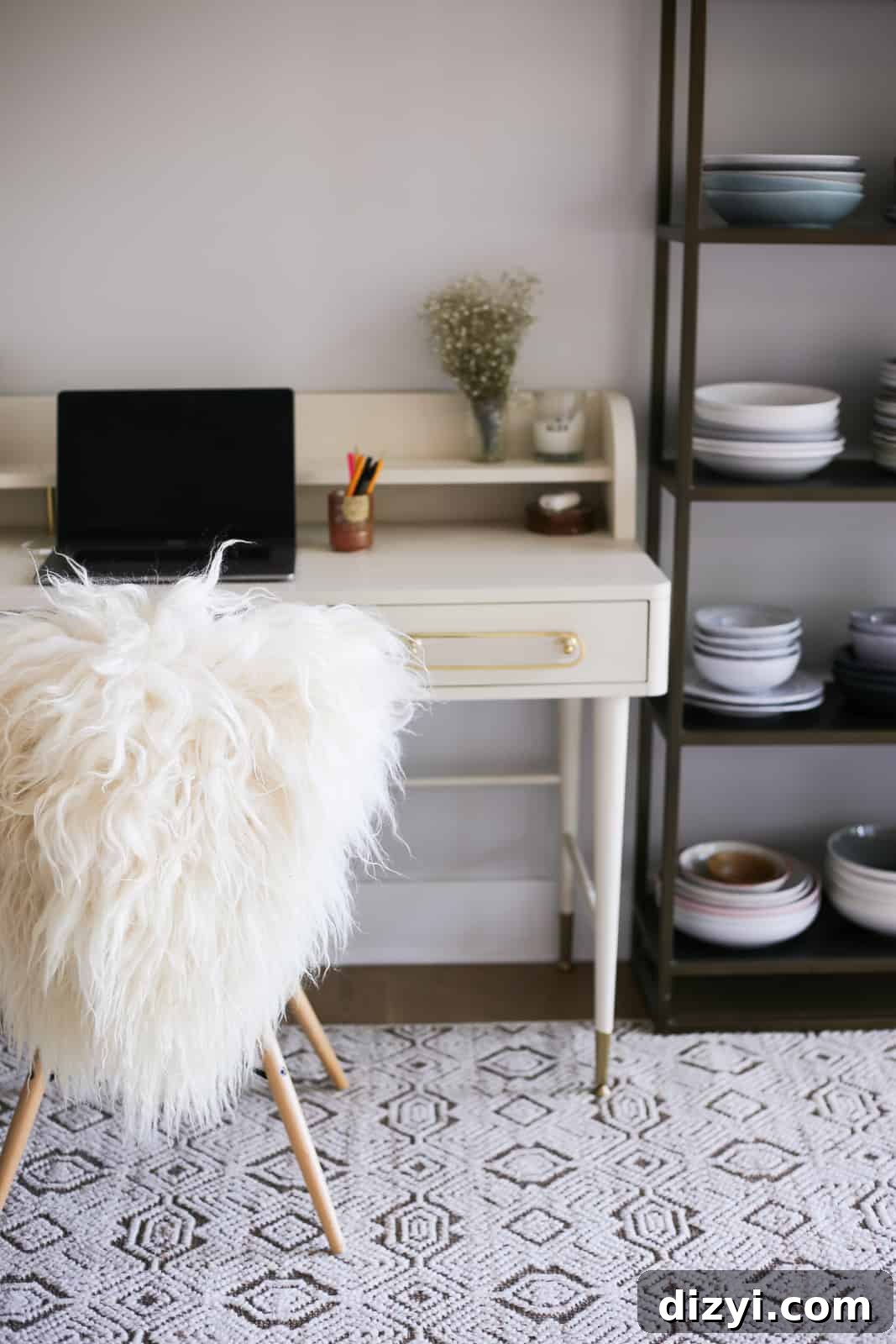 The Defined Dish Office desk area
