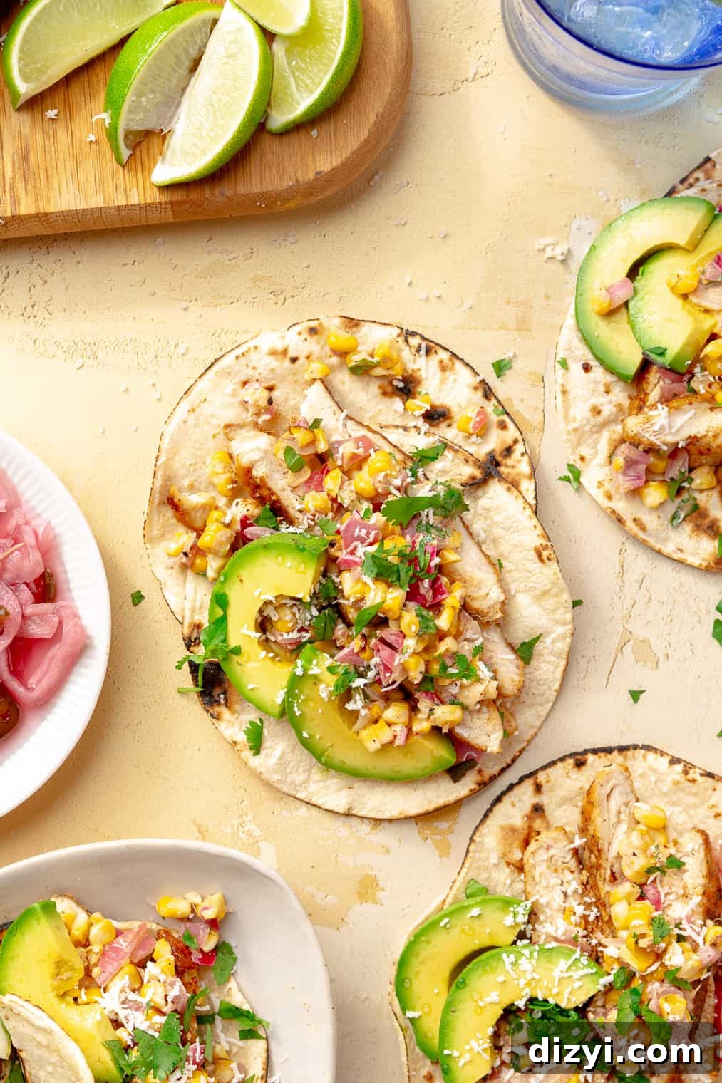 Seared Chicken Tacos with Smoky Street Corn Salsa 3 Seared Chicken Tacos with Street Corn Salsa