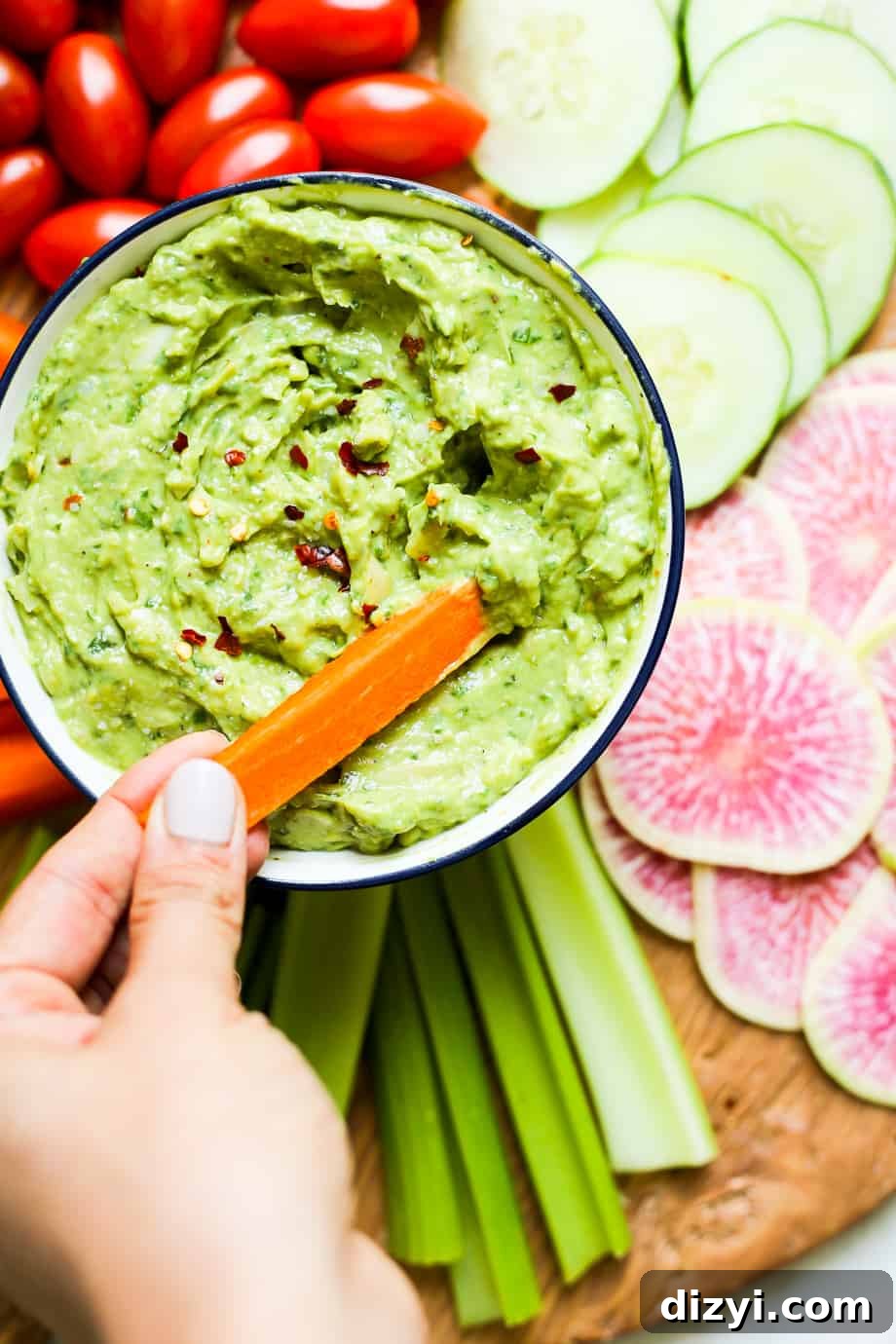 Spinach and Artichoke Avocado Dip